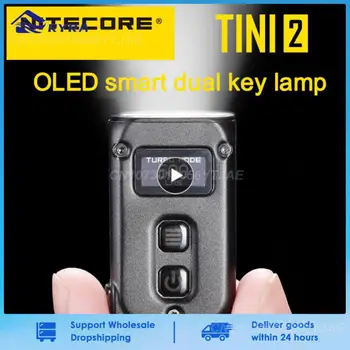 1/2/3PCS Nitecore TINI2 500 Liumenų OLED Pažangų Dual-core Klavišas Šviesos, APC Miego Technologijos, Ilgai veikiant Budėjimo režimu, Naudojant USB Tipo C Baterija