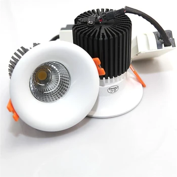 12W Pritemdomi COB LED Downlight Šviesos Lubų šviestuvas COB Įleidžiamas Patalpų Apšvietimas Su LED Driver AC85-265V Nemokamas Pristatymas
