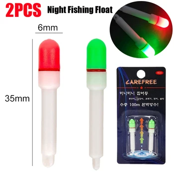 2VNT LED Elektroniniai Žvejybos Plaukti Šviesos Plaukti Stick Šviesos diodų (LED) Nuimamas Vandeniui Naktį Kovoti su USB Įkrovimo Žvejybos Įrankio Plūdės