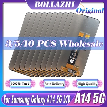 3/5/10vnt Originalus Samsung Galaxy A14 5G SM-A146F A416 LCD Ekranas Jutiklinis Ekranas skaitmeninis keitiklis Asamblėjos Pakeisti A146 LCD