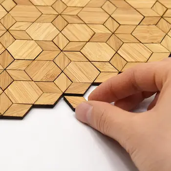 48x Modeliavimas Bambuko Mini Floorboard Gyvenimo Kambario Baldai, Micro Kraštovaizdžio Dekoras