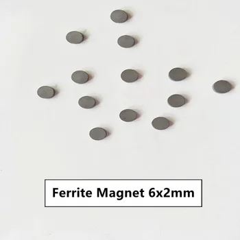50-300PCS/DAUG Y30 Disko Ferito Magnetas 6*2 Nuolatinio MAGNETO 6x2 Apvalus Juodas Garsiakalbių magnetai 6 x 2