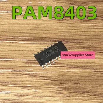 5vnt PAM8403 Filterless D Klasės Stereo Garso Stiprintuvo SMD SOP-16 Naujus originalius Garantija
