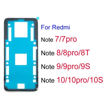 Atgal Akumuliatoriaus Dangtelį Klijais, Klijai Lipdukas, Skirtas Xiaomi Redmi Pastaba 7 8 9 10 Pro 4G 5G 8T 9S 10S