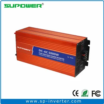 Aukšto efektyvumo 5000W 12v 24v 48Vdc, kad 120v 220v išjungti tinklo Pure Sine Wave Power Inverter 