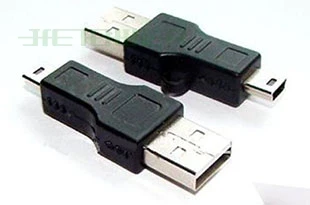 Aukštos Kokybės 500pcs/daug Black USB A į B 5pin USB Kabelis Adapteris MP3, MP4 telefonas, DHL, FEDEX Nemokamas Pristatymas 100vnt/daug