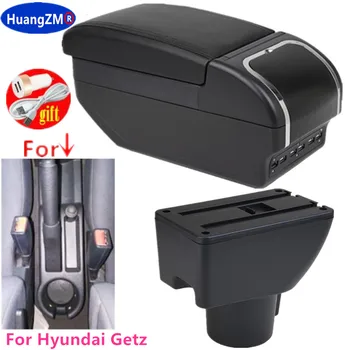 Automobilių Porankiu Langelį Hyundai Getz centrinė Parduotuvė turinio Saugojimo Peleninė su USB Įkrovimą, Automobilių apdailos reikmenys