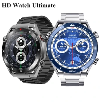 DT Ultra Mate Smart Watch Vyrų 1.5 colių HD, Didelis Ekranas, Kompasas, 