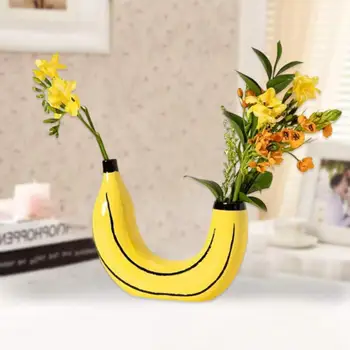 Gėlių Vaza Realistiškas Ieškote pagrindas Stabilus, Dukart vadovas Dizainas Dekoratyvinių Gėlių kompozicijų Bananų Vaza Ornamentu Šeimos Tiekimo