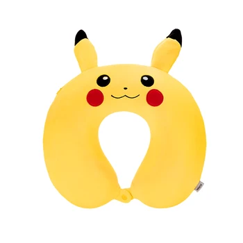 Kawaii Anime Pokemon Pikachu Pliušinis Lėlės U-Formos Pagalvė Mielas Animacinių Filmų Plushie Minkštas Patogiai Keliauti Nešiojamų Kaklo Pagalvė