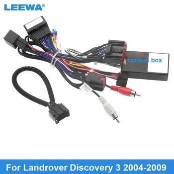 LEEWA Automobilį 16pin Maitinimo Laidas, elektros Instaliacijos Adapteris Pluošto AMP Kabelis Landrover Discovery 3 (2004-2009 M.) Montavimas Galvos Vienetas