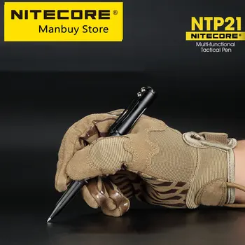 NITECORE NTP21 Aliuminio Lydinio Daugiafunkcinis Nešiojamas EDC Taktinis Rašiklis Avarinis Stiklo Pertraukos Rašyti Išgyventi Savarankiškai Gynybos