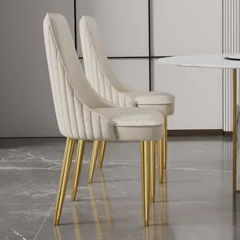 Prabanga Šiaurės Valgomasis Kėdė Dizaineris Aukštas Atgal Minimalus Atsipalaiduoti Valgomasis Kėdės, Virtuvės Patogus Muebles Para El Hogar Namų Dekoro