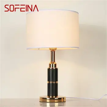 SOFEINA stalinės Lempos Šiuolaikinės Prabangos Dizaino LED Stalas Šviesos Dekoratyvinės Namų Lovos
