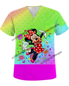 T-Negabaritinių marškinėliai moteriški marškinėliai Minnie Mouse korėjos Mados Viršų Vasaros moteriškų Drabužių Nemokamas Pristatymas Patvirtinimo snieguolė Yk2