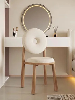 Valgomojo Kėdė Paprasta Modernių Kėdžių Ėriukų Vilna Laisvalaikio Kėdė Makiažas Padažu Išmatose Uosio Medžio Spurgos