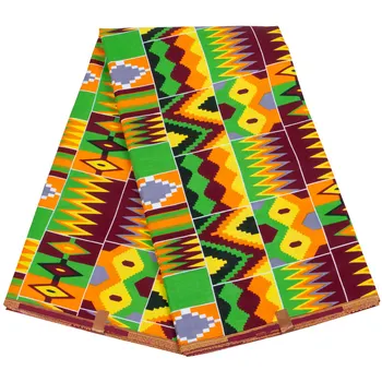 Vėliau Kaip Vaškas Audinio Afrikos Medvilnės Moterų Suknelės Garantuotas Spalvinga Siuvimo Spausdinti Geometrijos Mados Gana Stilius 6 Metrų