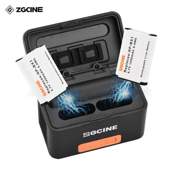 ZGCINE PS-BX1 Fotoaparato Baterija, Greitas Įkrovimas Atveju, 5200mAh Bevielis Dual Baterijų Kroviklis su Tipas-C Uosto Sony NP-BX1 Baterija