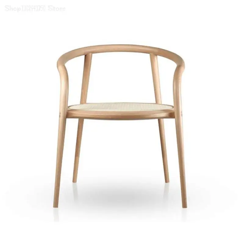 Derliaus Rotango Kėdė Iš Medžio Masyvo Laisvalaikio Kėdė Dizainerio Kūrybos Atlošas Kėdės Ratas Kėdė Naujas Kinų Stiliaus Rotango Kėdės Arbata0