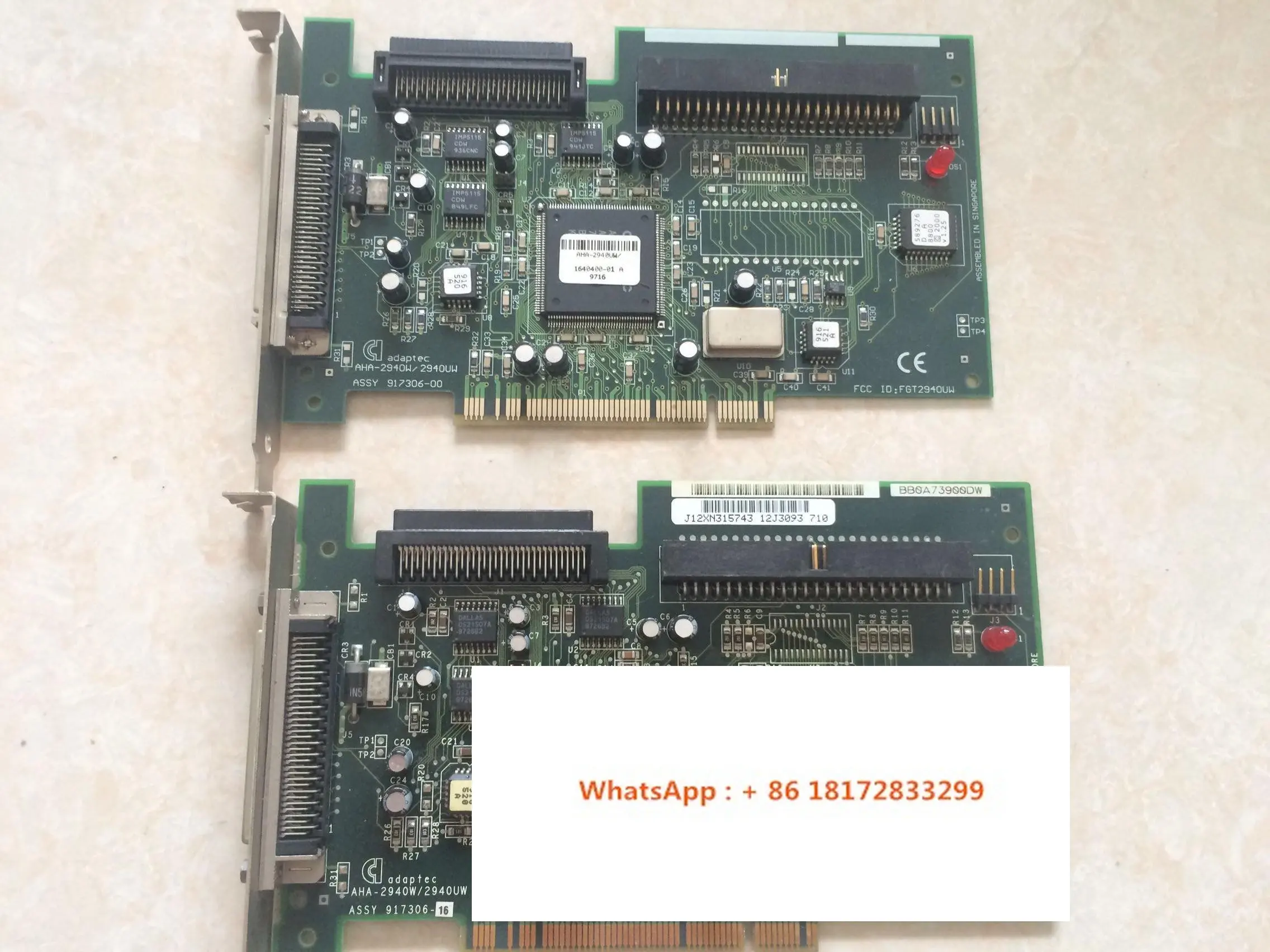 Originalus Adaptec AHA, 2940W 2940UW 50-pin 68-pin PCI SCSI plokštė Palaiko WIN70