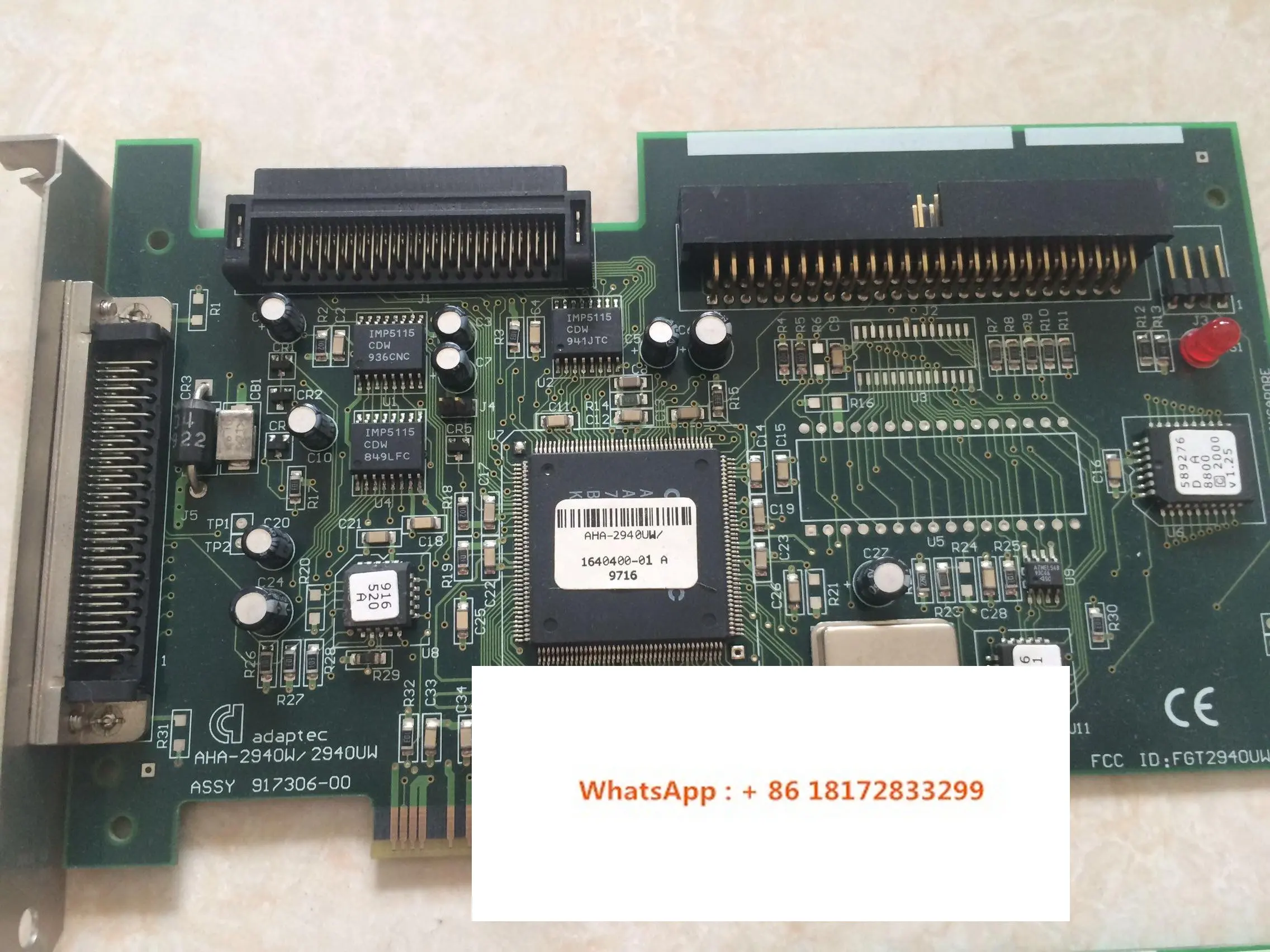 Originalus Adaptec AHA, 2940W 2940UW 50-pin 68-pin PCI SCSI plokštė Palaiko WIN71