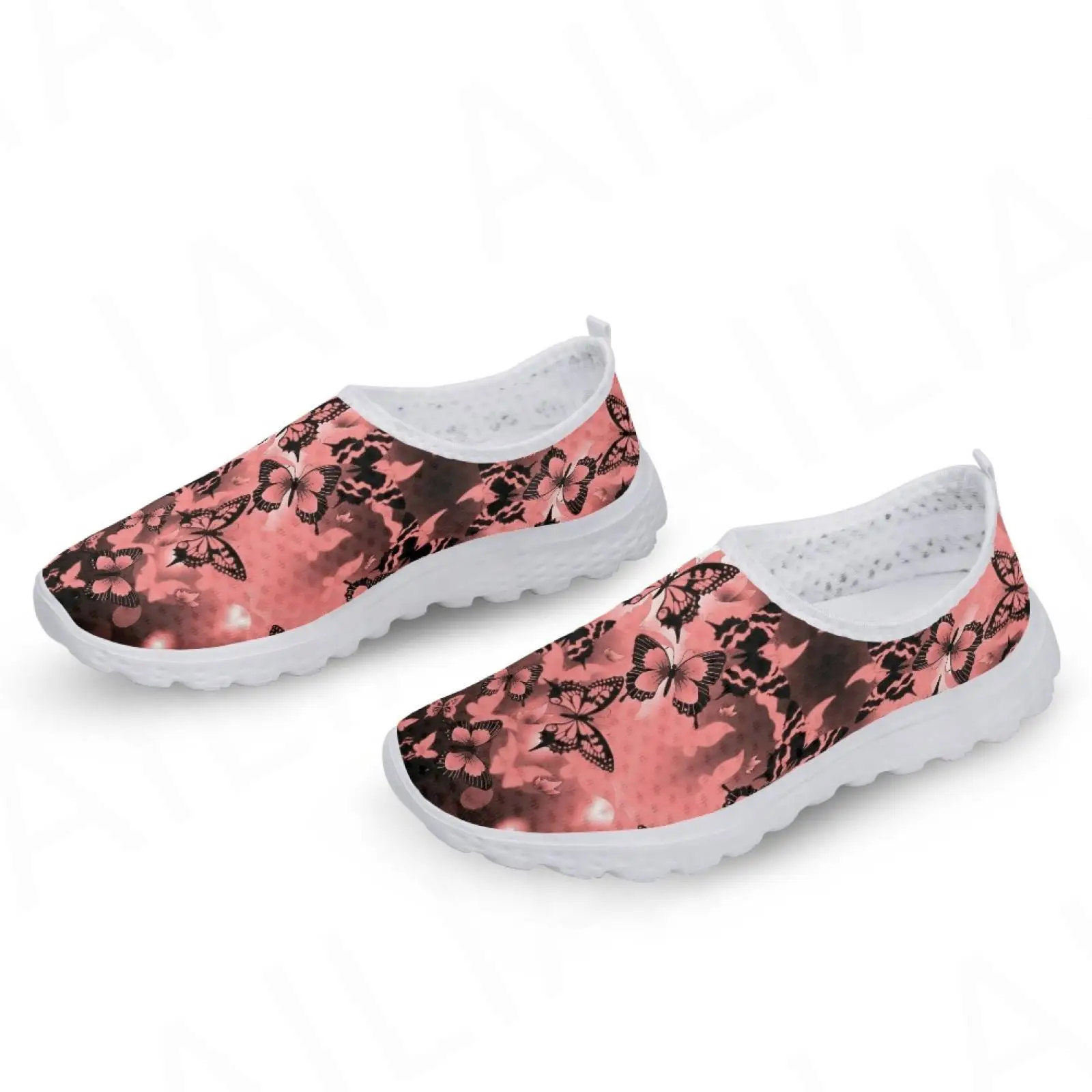 יפה פרפר דפוס נוח קיץ לנשימה רשת נעלי רך שטוח פנאי נעליים מזדמנים סניקרס Zapatos1