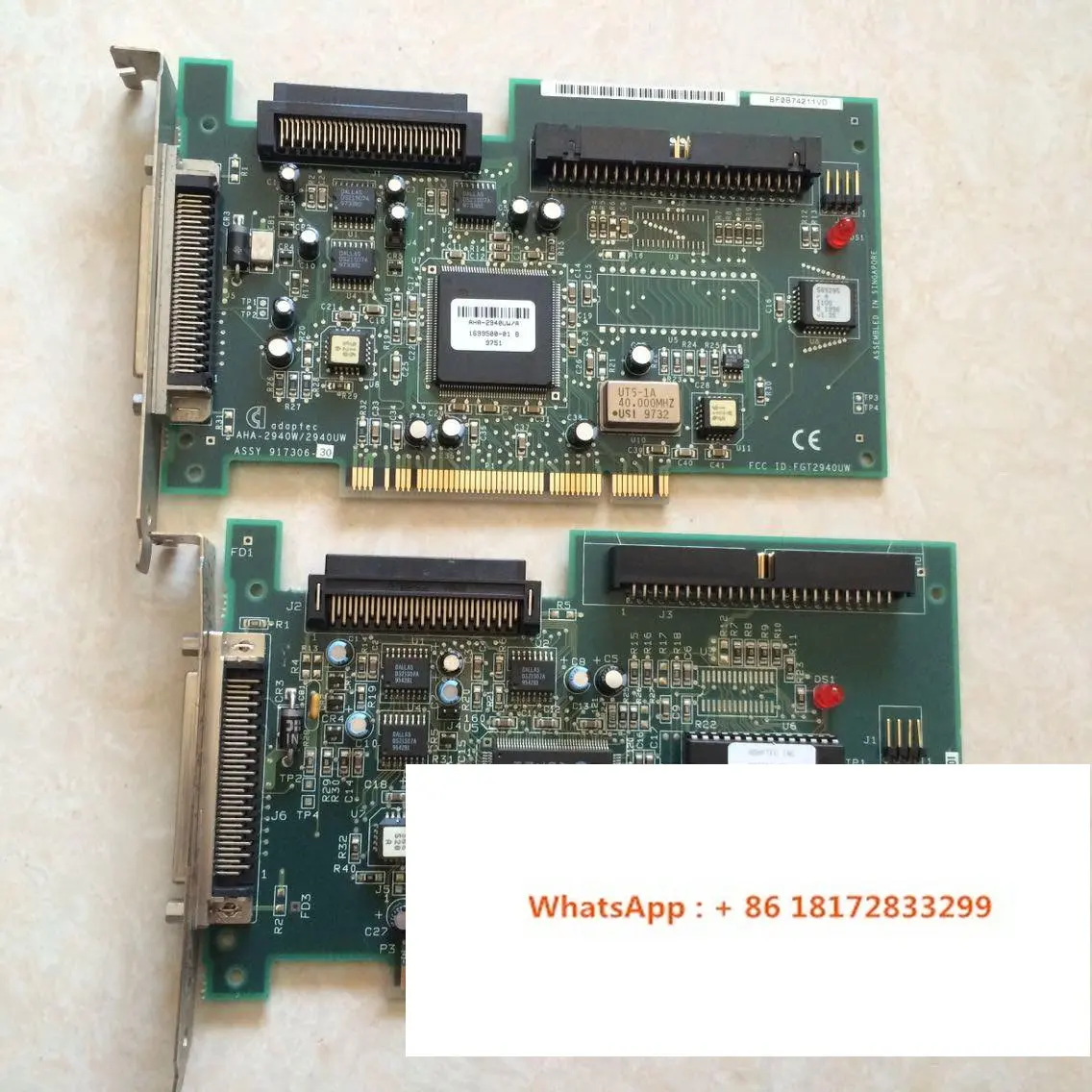 Originalus Adaptec AHA, 2940W 2940UW 50-pin 68-pin PCI SCSI plokštė Palaiko WIN72