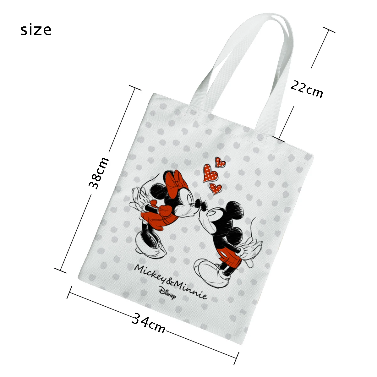 Mickey Mouse Ekologinio Maišą Disney Pirkinių Krepšys Moterims Canvas Tote Krepšiai Mielas Animacinių Filmų Daugkartinio Naudojimo Pirkėjo Pečių Krepšiai, Laisvalaikio Rankinės3