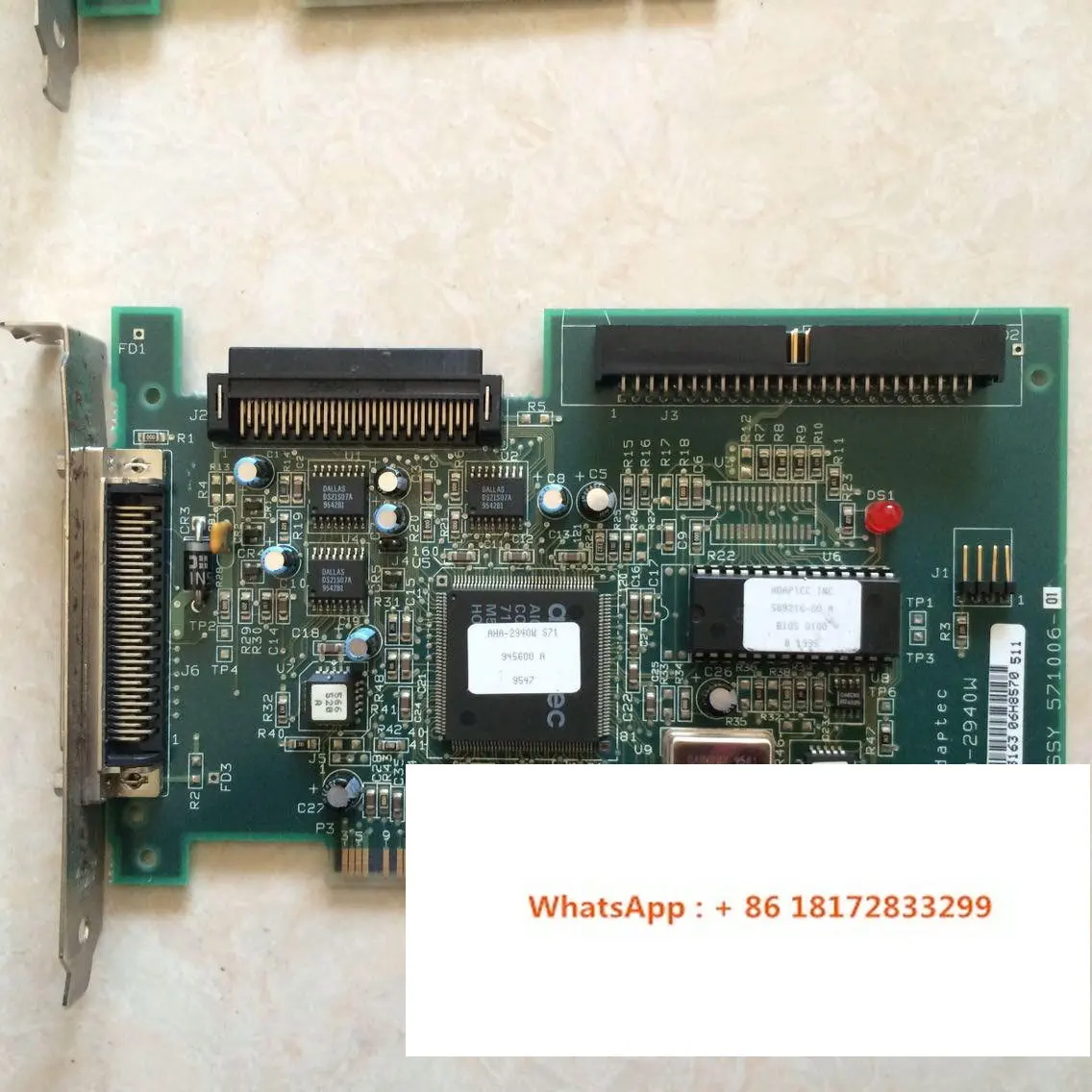 Originalus Adaptec AHA, 2940W 2940UW 50-pin 68-pin PCI SCSI plokštė Palaiko WIN73