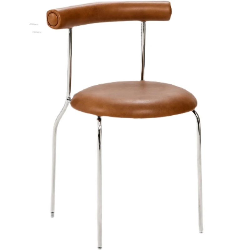 Amerikos Nerūdijančio Plieno Valgomojo Kėdės Namų Baldai Šviesos Prabanga Minimalistinio Atgal Valgomojo Kėdė Dizainerio Kėdės už Kambarį3