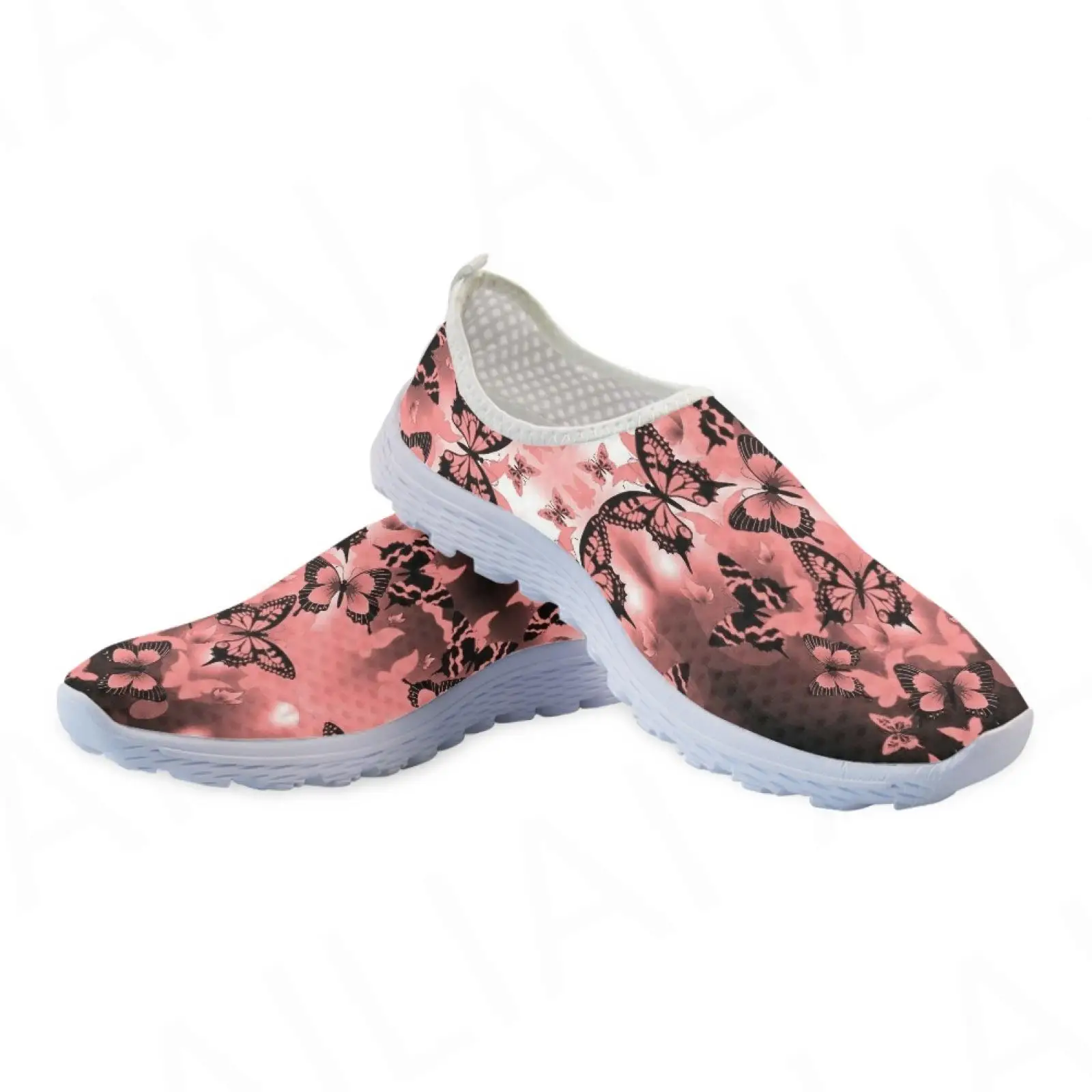יפה פרפר דפוס נוח קיץ לנשימה רשת נעלי רך שטוח פנאי נעליים מזדמנים סניקרס Zapatos4