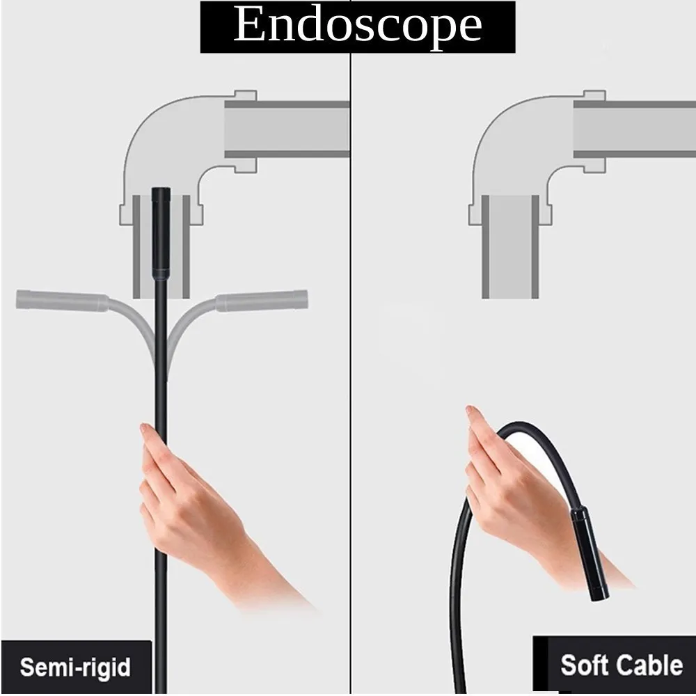 Endoskopą Fotoaparato Tikrinimas išmaniajame telefone Usb Tipo, skirtos Android Endoskopinis Lankstus Automobilių Endscope Mobiliojo Andoscopic Zondas Kanalizacijos4