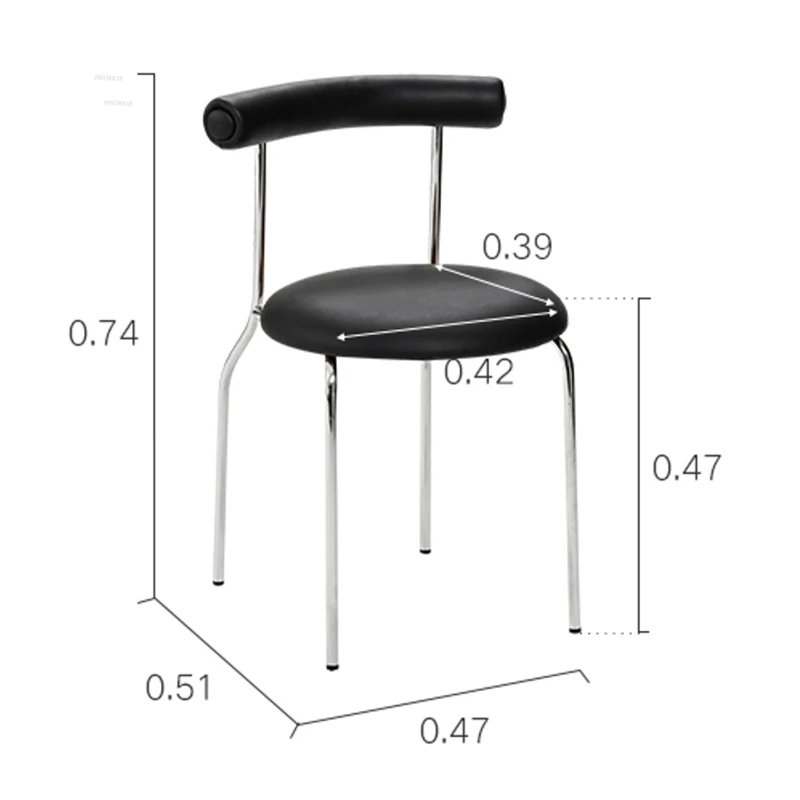 Amerikos Nerūdijančio Plieno Valgomojo Kėdės Namų Baldai Šviesos Prabanga Minimalistinio Atgal Valgomojo Kėdė Dizainerio Kėdės už Kambarį5