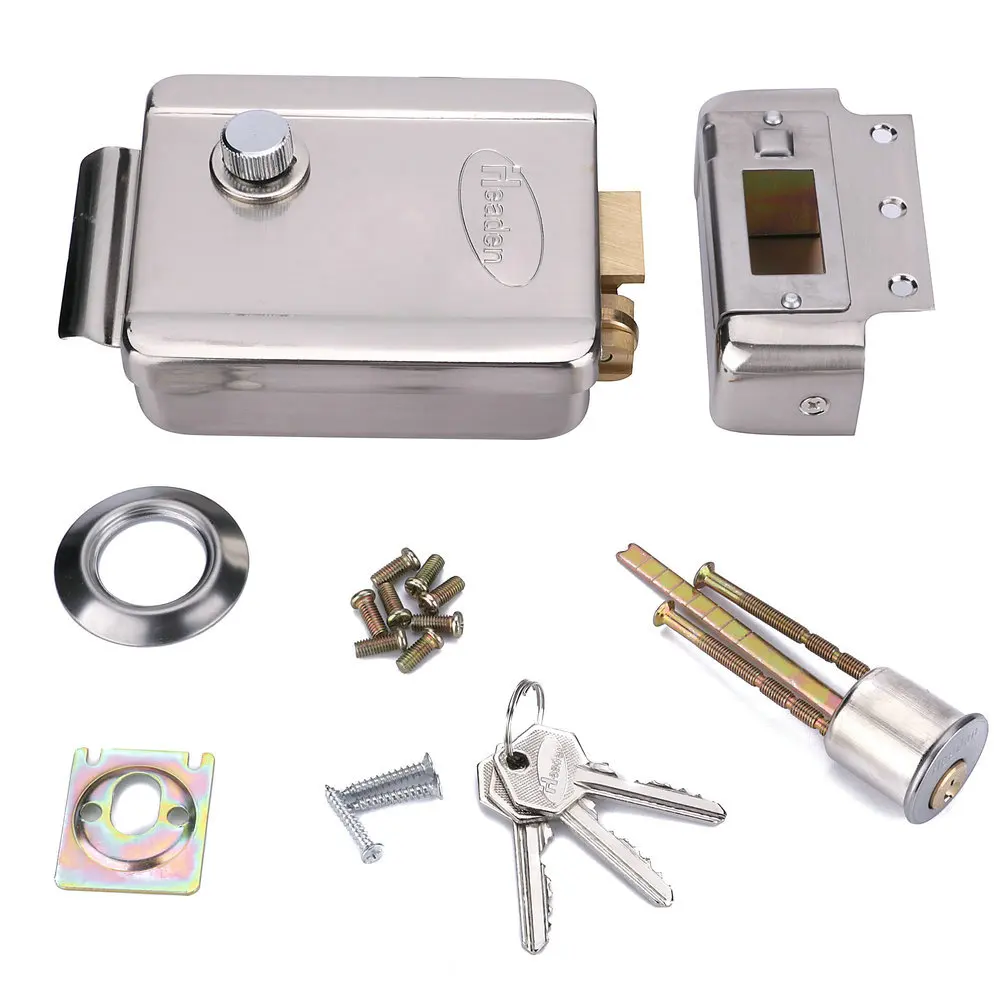 7 colių Jutiklinis Mygtukas 6 Butas/Šeimos Vaizdo Duris Telefono Ryšio Sistemos, RFID 1000TVL Doorbell Kamera +Elektros Strike Užraktas5